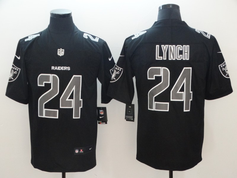 Men's Las Vegas Raiders Marshawn Lynch #24 Black Jersey